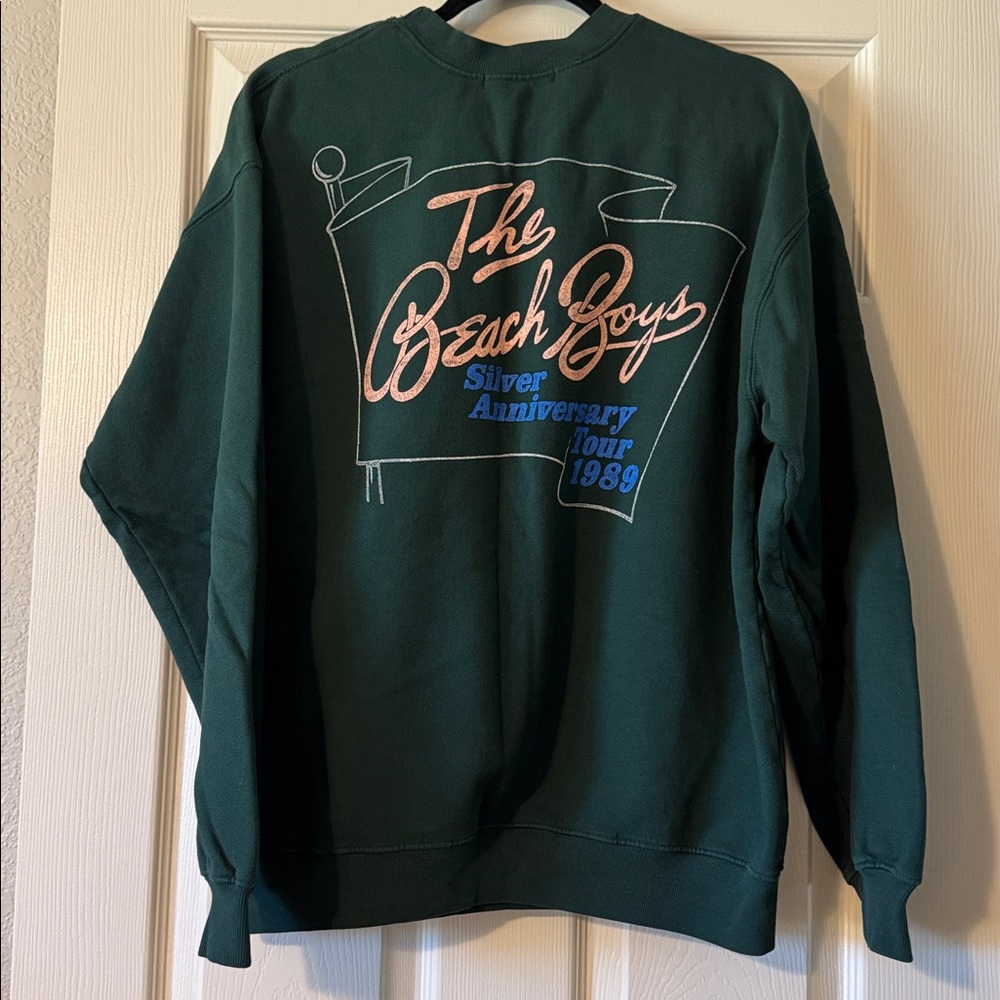 Daydreamer Forest Green Beach Boys Crewneck Sweater - Picture 4 of 5